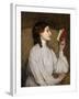 Miss Auras: the Red Book-Sir John Lavery-Framed Photographic Print