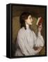 Miss Auras: the Red Book-Sir John Lavery-Framed Stretched Canvas