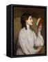 Miss Auras: the Red Book-Sir John Lavery-Framed Stretched Canvas