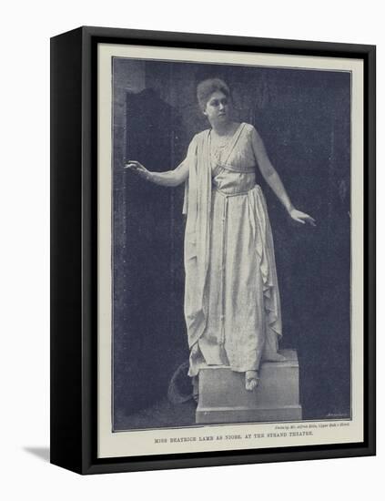 Miss Beatrice Lamb as Niobe, at the Strand Theatre-null-Framed Stretched Canvas