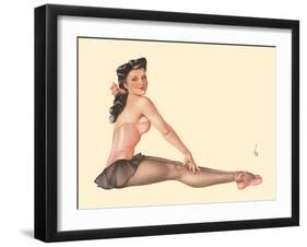 Miss Black Magic - Vintage Pin Up Girl Print, 1944-Alberto Vargas-Framed Art Print