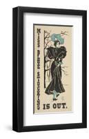 Miss Blue Stockings is out-null-Framed Art Print