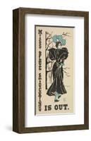 Miss Blue Stockings is out-null-Framed Art Print