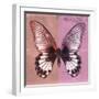 Miss Butterfly Agenor Sq - Red & Pale Violet-Philippe Hugonnard-Framed Photographic Print