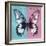 Miss Butterfly Agenor Sq - Turquoise & Pale Violet-Philippe Hugonnard-Framed Photographic Print