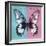 Miss Butterfly Agenor Sq - Turquoise & Pale Violet-Philippe Hugonnard-Framed Photographic Print