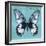 Miss Butterfly Agenor Sq - Turquoise-Philippe Hugonnard-Framed Photographic Print