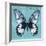 Miss Butterfly Agenor Sq - Turquoise-Philippe Hugonnard-Framed Photographic Print