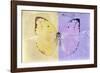 Miss Butterfly Catopsilia - Gold & Mauve-Philippe Hugonnard-Framed Photographic Print