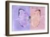 Miss Butterfly Catopsilia - Mauve & Pale Violet-Philippe Hugonnard-Framed Photographic Print