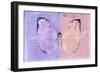 Miss Butterfly Catopsilia - Mauve & Pale Violet-Philippe Hugonnard-Framed Photographic Print