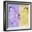 Miss Butterfly Catopsilia Sq - Mauve & Gold-Philippe Hugonnard-Framed Photographic Print