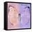 Miss Butterfly Catopsilia Sq - Pale Violet & Mauve-Philippe Hugonnard-Framed Stretched Canvas