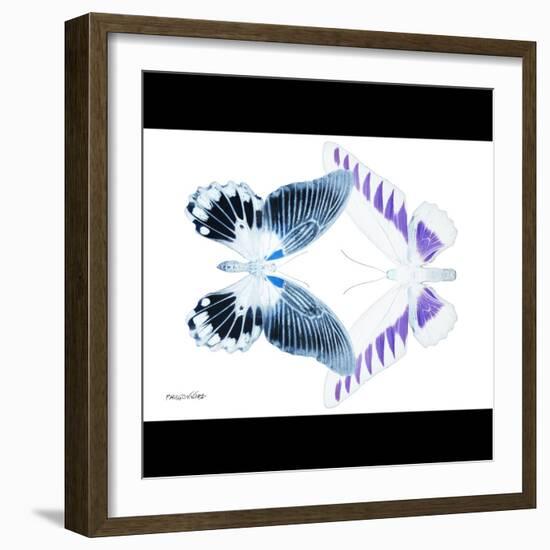 Miss Butterfly Duo Brookagenor Sq - X-Ray B&W Edition-Philippe Hugonnard-Framed Photographic Print
