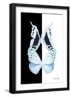 Miss Butterfly Duo Euploanthus II - X-Ray B&W Edition-Philippe Hugonnard-Framed Photographic Print
