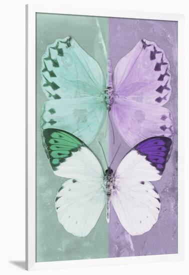 Miss Butterfly Duo Formoia - Coral Green & Mauve-Philippe Hugonnard-Framed Photographic Print