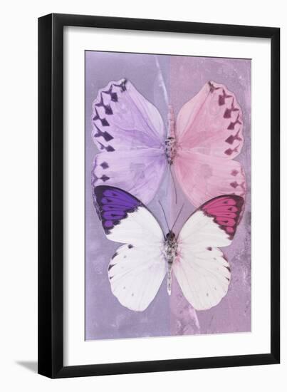 Miss Butterfly Duo Formoia - Mauve & Pink-Philippe Hugonnard-Framed Photographic Print