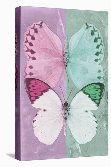 Miss Butterfly Duo Formoia - Pink & Coral Green-Philippe Hugonnard-Stretched Canvas