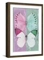 Miss Butterfly Duo Formoia - Pink & Coral Green-Philippe Hugonnard-Framed Photographic Print