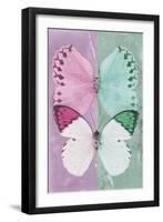 Miss Butterfly Duo Formoia - Pink & Coral Green-Philippe Hugonnard-Framed Photographic Print