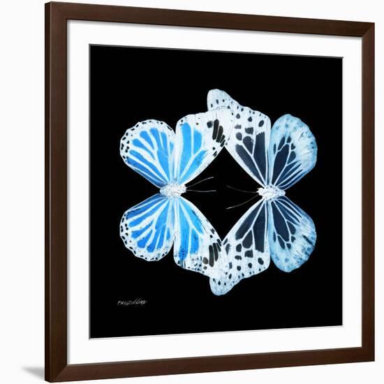 Miss Butterfly Duo Genuswing Sq - X-Ray Black Edition-Philippe Hugonnard-Framed Photographic Print