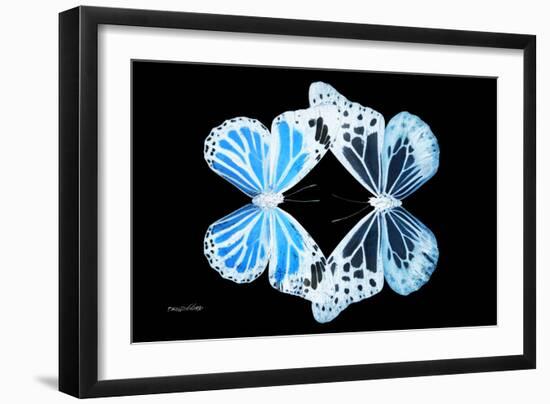 Miss Butterfly Duo Genuswing - X-Ray Black Edition-Philippe Hugonnard-Framed Photographic Print