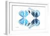 Miss Butterfly Duo Genuswing - X-Ray White Edition-Philippe Hugonnard-Framed Photographic Print