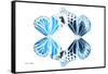 Miss Butterfly Duo Genuswing - X-Ray White Edition-Philippe Hugonnard-Framed Stretched Canvas