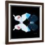 Miss Butterfly Duo Hermosana Sq - X-Ray Black Edition-Philippe Hugonnard-Framed Premium Photographic Print