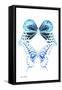 Miss Butterfly Duo Melaxhus II - X-Ray White Edition-Philippe Hugonnard-Framed Stretched Canvas