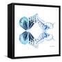 Miss Butterfly Duo Melaxhus Sq - X-Ray White Edition-Philippe Hugonnard-Framed Stretched Canvas
