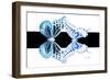 Miss Butterfly Duo Melaxhus - X-Ray B&W Edition-Philippe Hugonnard-Framed Photographic Print