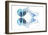 Miss Butterfly Duo Melaxhus - X-Ray White Edition-Philippe Hugonnard-Framed Photographic Print