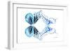 Miss Butterfly Duo Melaxhus - X-Ray White Edition-Philippe Hugonnard-Framed Photographic Print