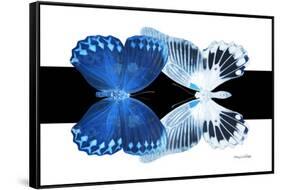 Miss Butterfly Duo Memhowqua - X-Ray B&W Edition-Philippe Hugonnard-Framed Stretched Canvas