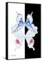 Miss Butterfly Duo Parisuthus II - X-Ray B&W Edition-Philippe Hugonnard-Framed Stretched Canvas