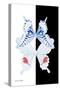 Miss Butterfly Duo Parisuthus II - X-Ray B&W Edition-Philippe Hugonnard-Stretched Canvas