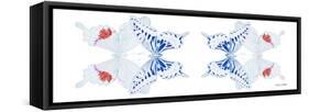 Miss Butterfly Duo Parisuthus Pan - X-Ray White Edition II-Philippe Hugonnard-Framed Stretched Canvas