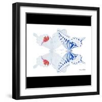 Miss Butterfly Duo Parisuthus Sq - X-Ray B&W Edition-Philippe Hugonnard-Framed Photographic Print