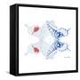 Miss Butterfly Duo Parisuthus Sq - X-Ray White Edition-Philippe Hugonnard-Framed Stretched Canvas