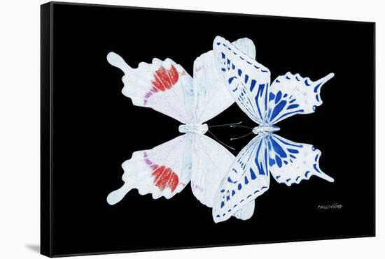 Miss Butterfly Duo Parisuthus - X-Ray Black Edition-Philippe Hugonnard-Framed Stretched Canvas