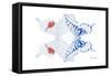 Miss Butterfly Duo Parisuthus - X-Ray White Edition-Philippe Hugonnard-Framed Stretched Canvas