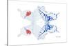 Miss Butterfly Duo Parisuthus - X-Ray White Edition-Philippe Hugonnard-Stretched Canvas