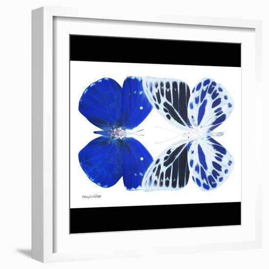 Miss Butterfly Duo Priopomia Sq - X-Ray B&W Edition-Philippe Hugonnard-Framed Photographic Print