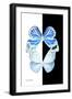 Miss Butterfly Duo Salateuploea II - X-Ray B&W Edition-Philippe Hugonnard-Framed Photographic Print