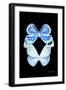 Miss Butterfly Duo Salateuploea II - X-Ray Black Edition-Philippe Hugonnard-Framed Photographic Print