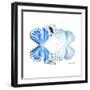 Miss Butterfly Duo Salateuploea Sq - X-Ray White Edition-Philippe Hugonnard-Framed Photographic Print