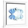 Miss Butterfly Duo Salateuploea Sq - X-Ray White Edition-Philippe Hugonnard-Framed Photographic Print