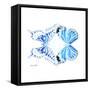 Miss Butterfly Duo Xugenutia Sq - X-Ray White Edition-Philippe Hugonnard-Framed Stretched Canvas