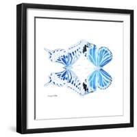 Miss Butterfly Duo Xugenutia Sq - X-Ray White Edition-Philippe Hugonnard-Framed Photographic Print